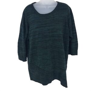Croft and Barrow Green Half‎ Sleeve Sweater Size XL